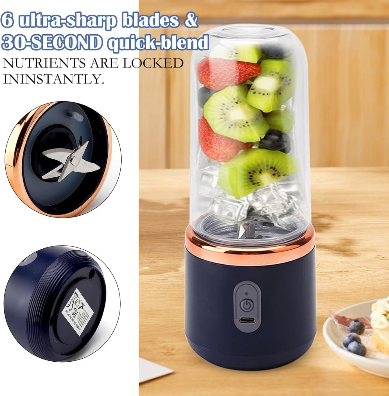 Mini Rechargeable Juicer™ – Blend Anywhere, Anytime