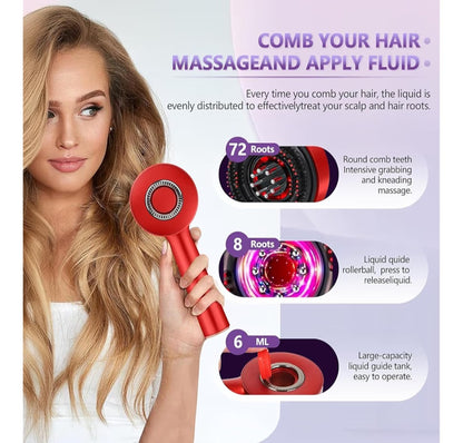 Electric Scalp Massager & Hair Care Brush – Essential Oil Infusion | Deep Relaxation | Promotes Hair Growth & Healthy Scalp