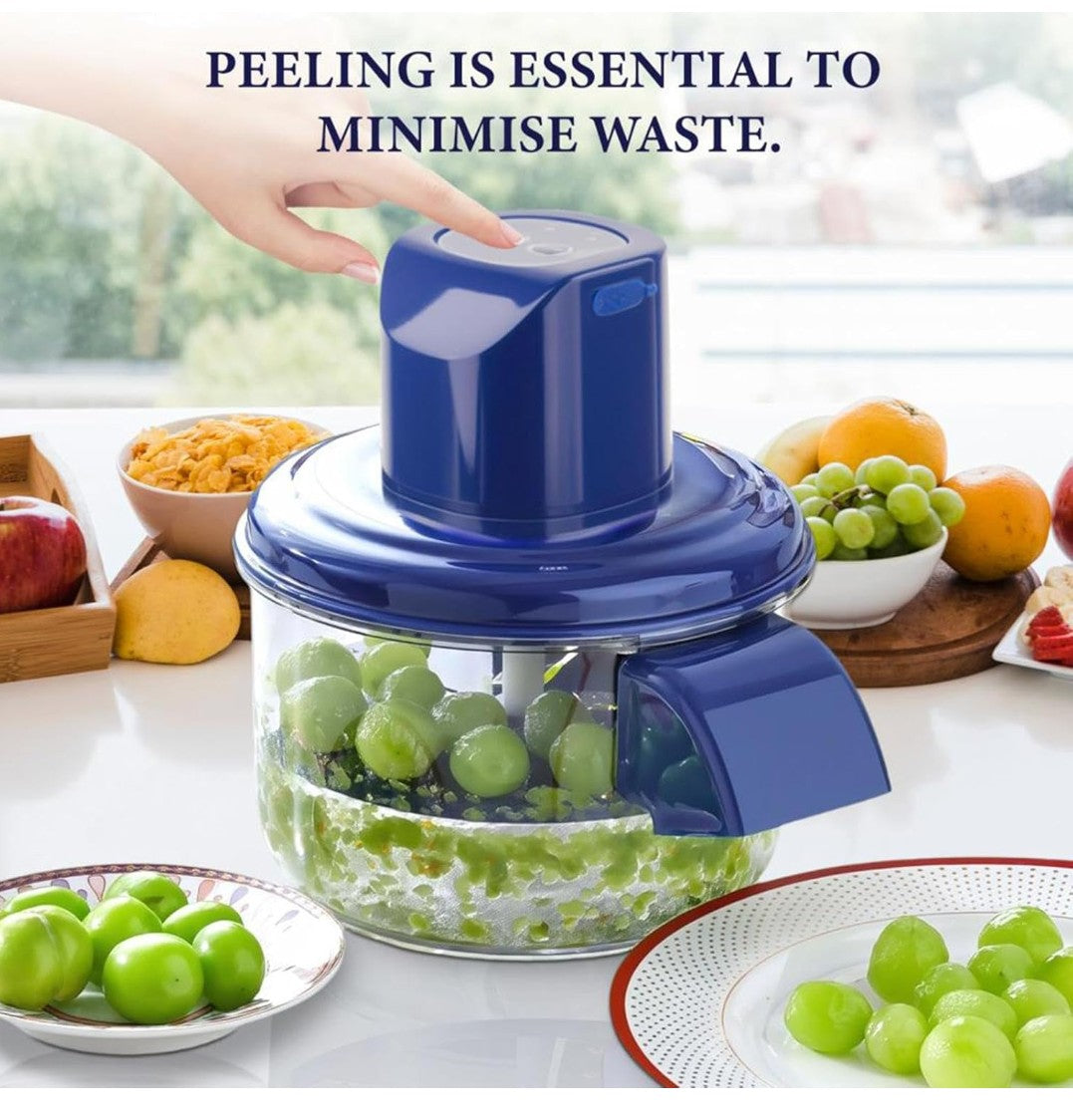 Electric Fruit & Vegetable Peeler Machine – One-Touch Automatic Peeling & Cutting for Effortless Kitchen Preperations ||