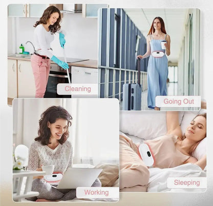 Premium Electric Heating Belt with Adjustable Massage & Temperature Control – For Menstrual Pain, Back Pain & Cramps Relief