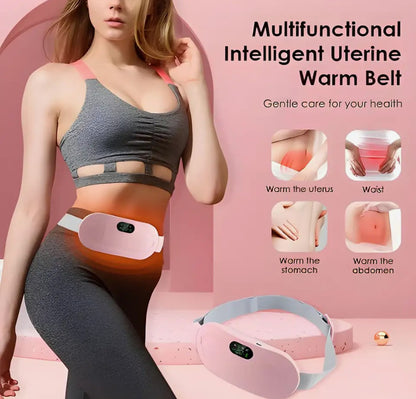 Premium Electric Heating Belt with Adjustable Massage & Temperature Control – For Menstrual Pain, Back Pain & Cramps Relief