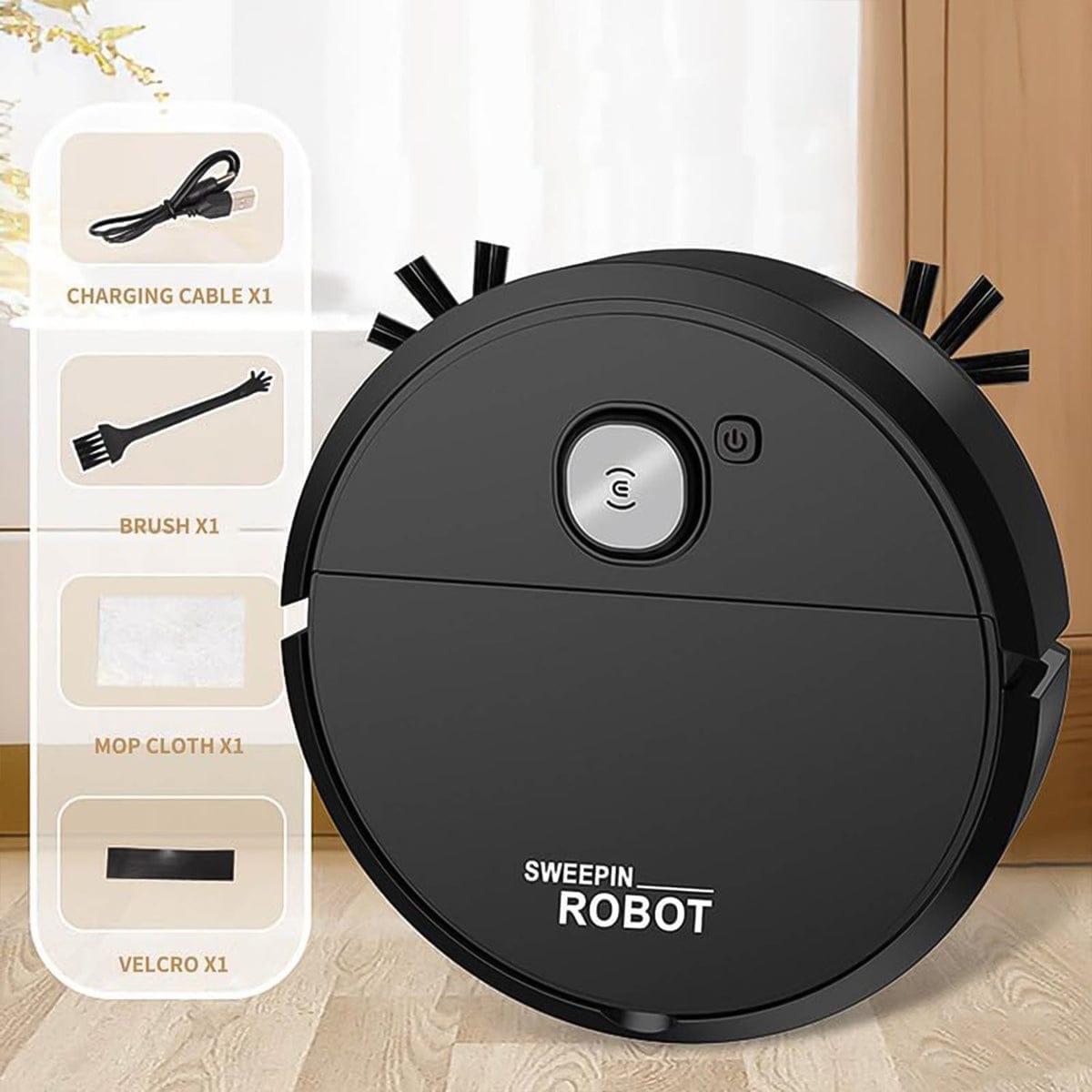 FENZCART Smart Sweepin™ Robot Vacuum – Auto-Cleaning, Silent, and Powerful Home Cleaner