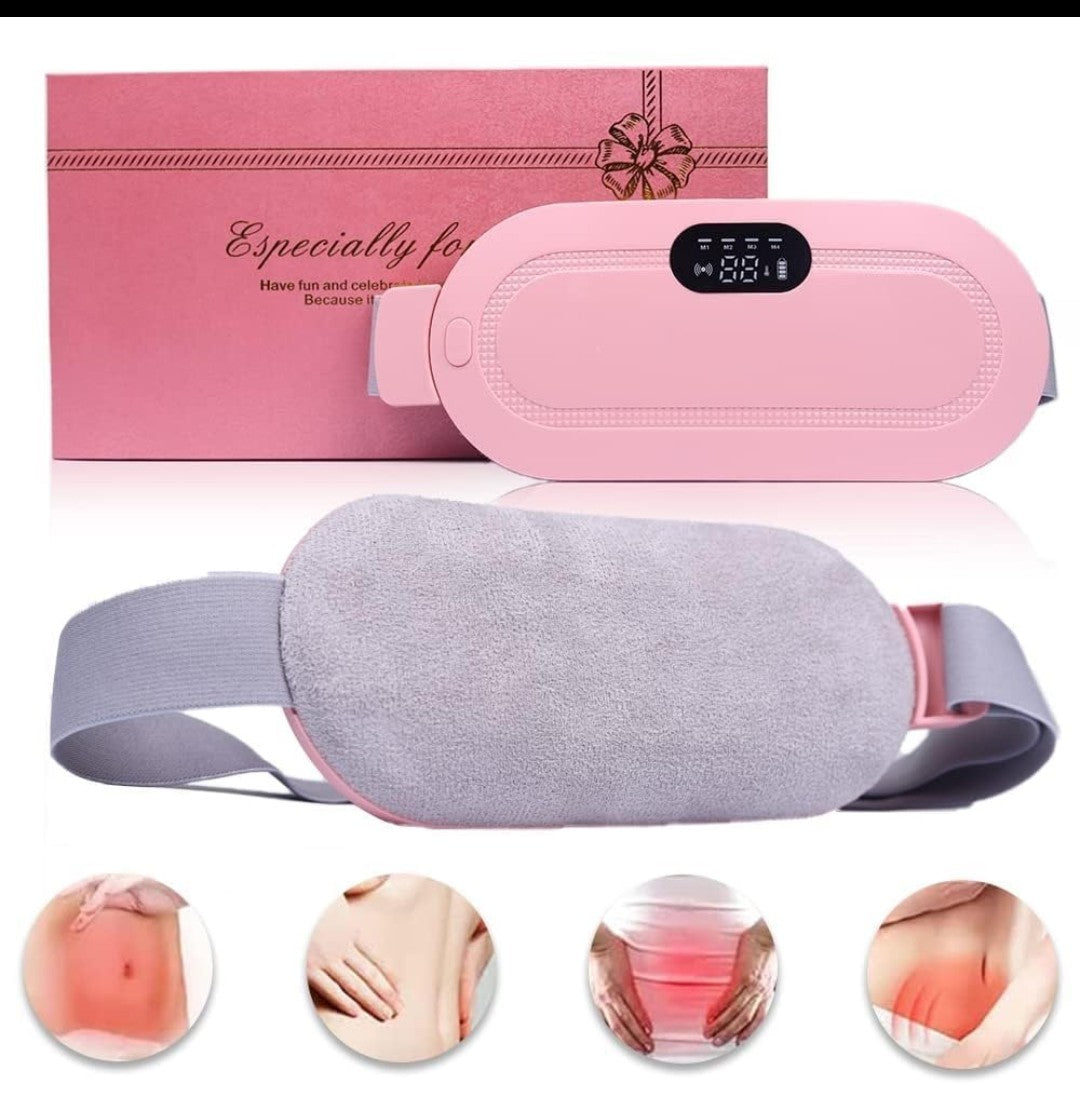 Premium Electric Heating Belt with Adjustable Massage & Temperature Control – For Menstrual Pain, Back Pain & Cramps Relief