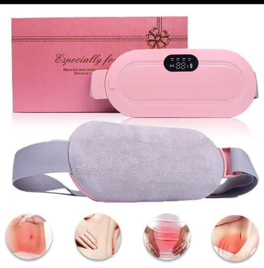Premium Electric Heating Belt with Adjustable Massage & Temperature Control – For Menstrual Pain, Back Pain & Cramps Relief
